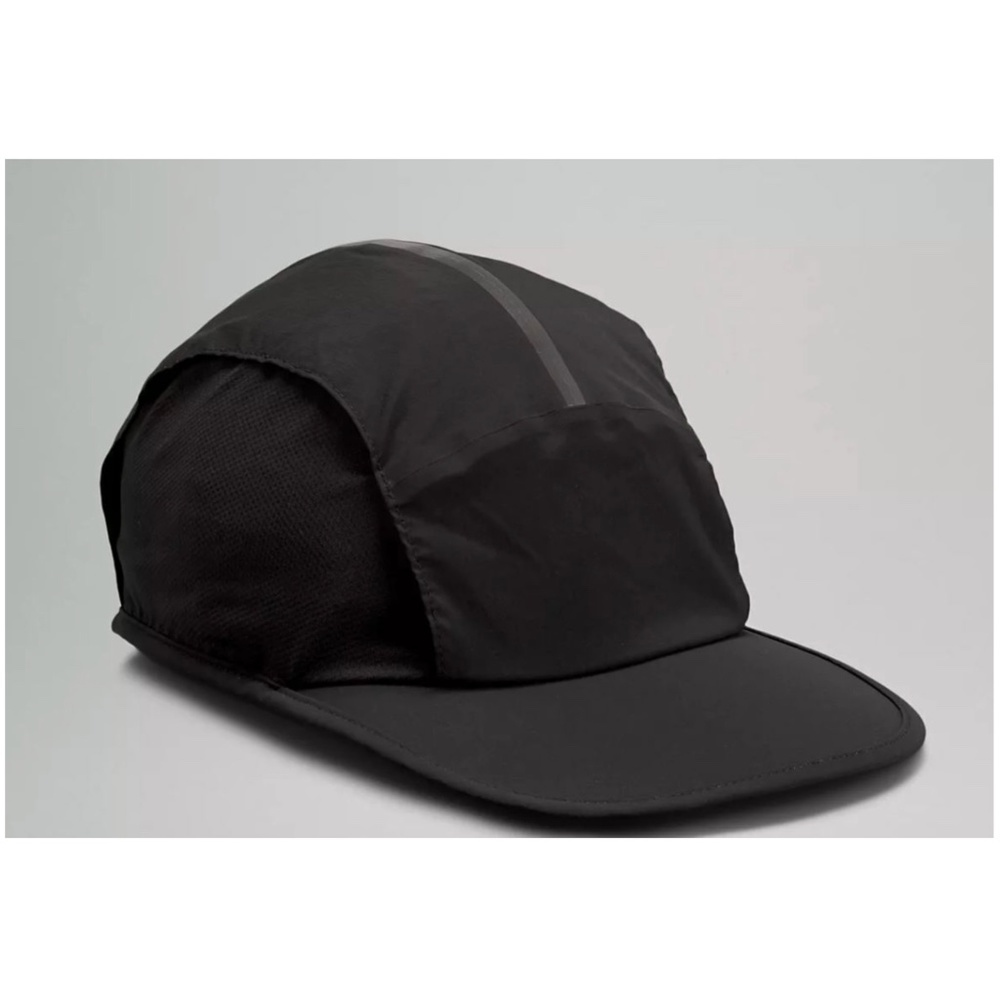 [NWOT] Lululemon Breathable Cinch-Back Run Hat Black/Grey, Reflective Size S/M